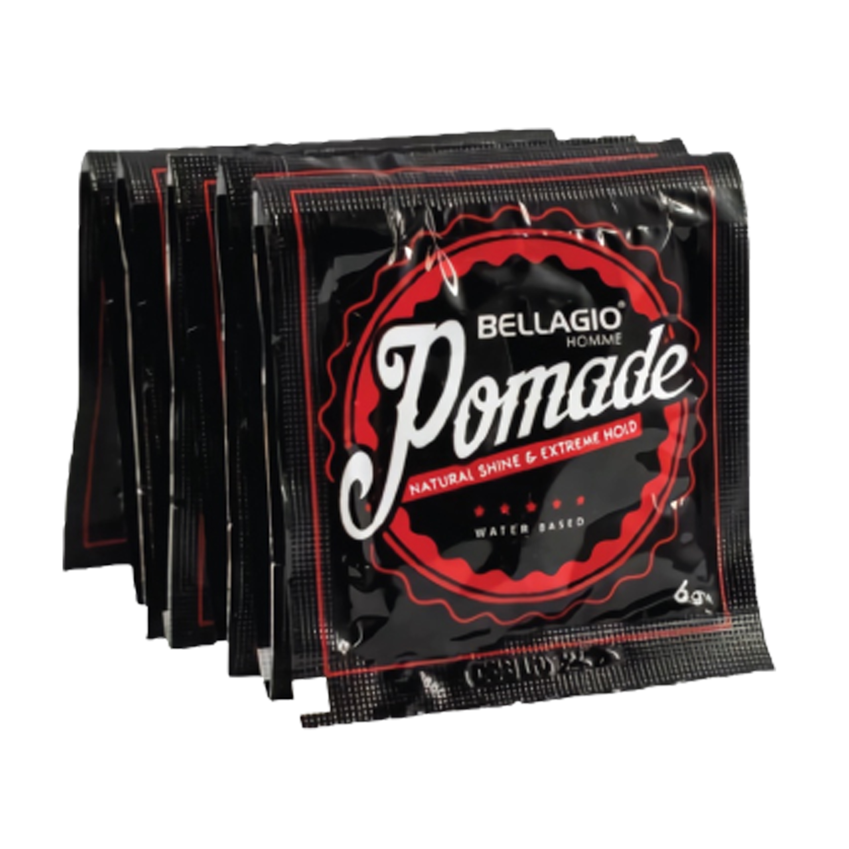 Bellagio Homme Pomade Natural Shine And Extreme Hold Renceng (36pcs @ 6gr) | Gogobli
