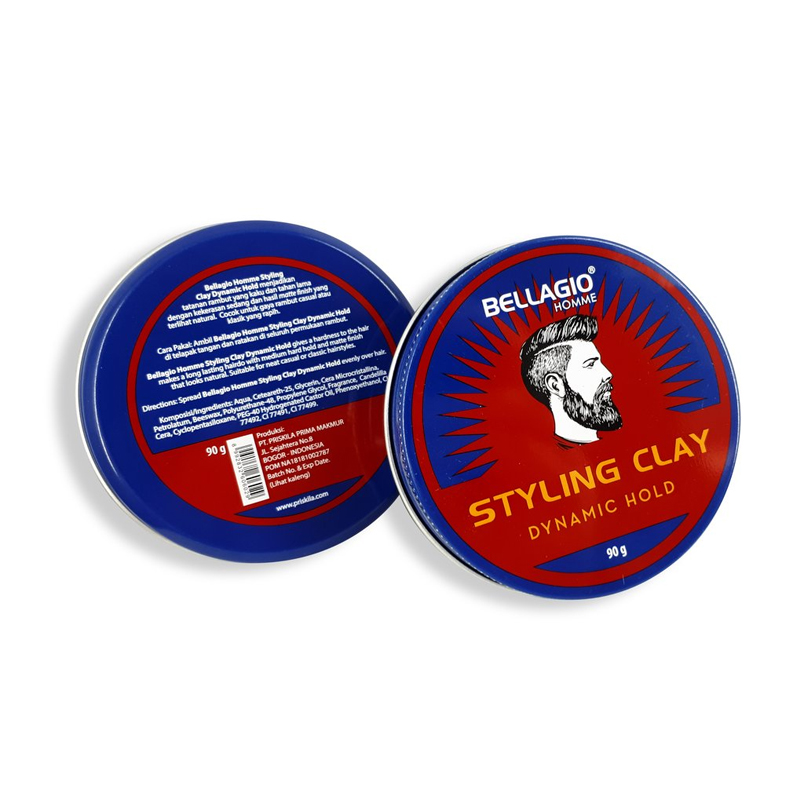 Bellagio Homme Styling Clay Dynamic Hold Red 90gr | Gogobli