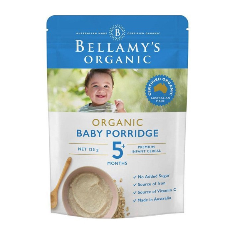Bellamys Organic Baby Porridge (5+ Months) 125gr | Gogobli