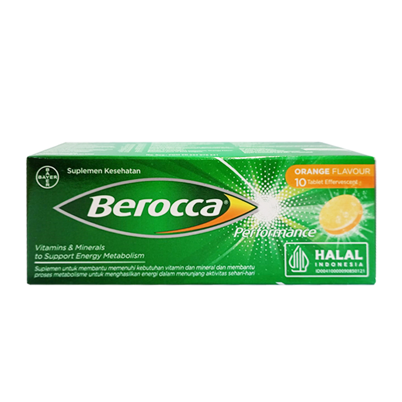 Berocca Multivitamin B Kompleks Rasa Jeruk 10 Tablet (ED: Mei 26) | Gogobli