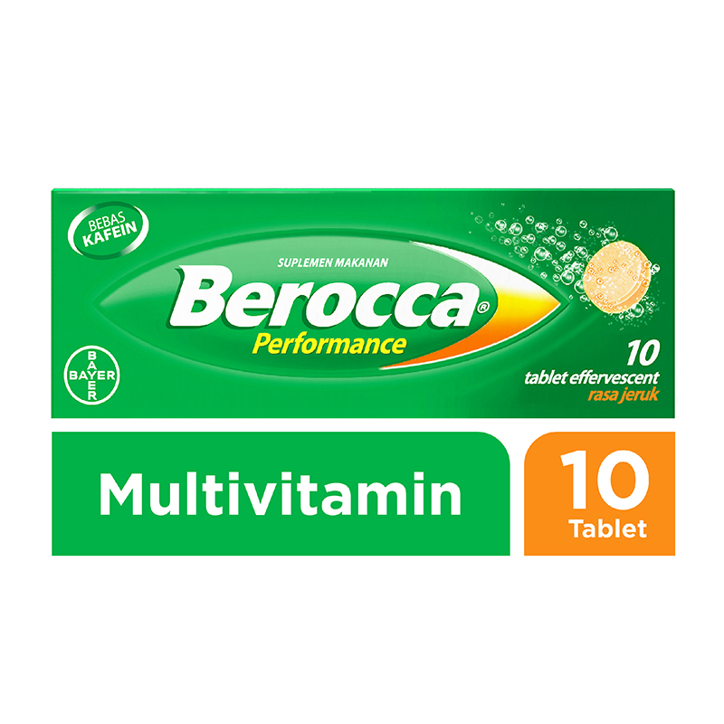 Berocca Multivitamin B Kompleks Rasa Jeruk 10 Tablet | Gogobli