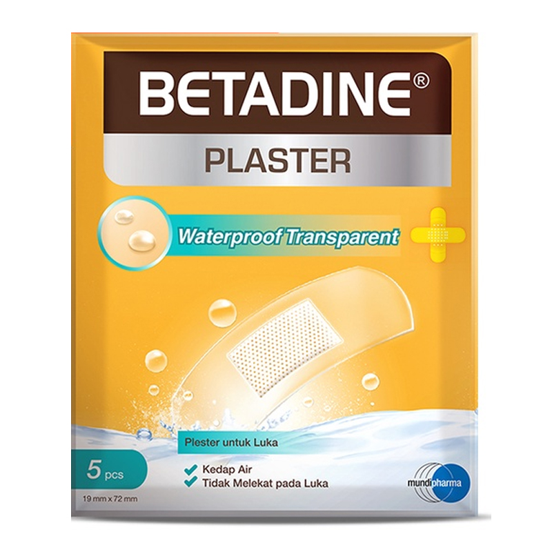 Betadine Plaster Waterproof Transparent 5s | Gogobli