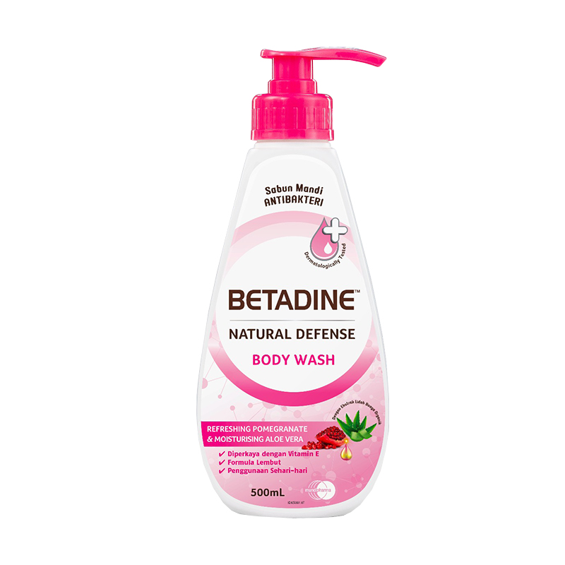 Betadine Body Wash Refreshing Pomegranate And Moisturising Aloe Vera 500ml | Gogobli