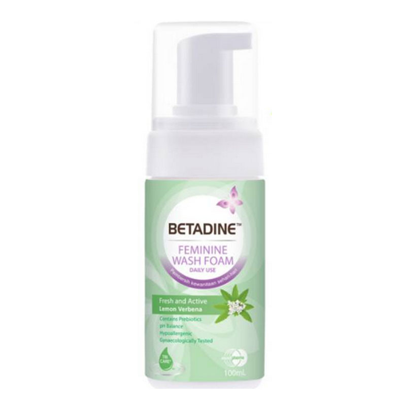 Betadine Feminine Wash Foam Fresh And Active 100ml | Gogobli