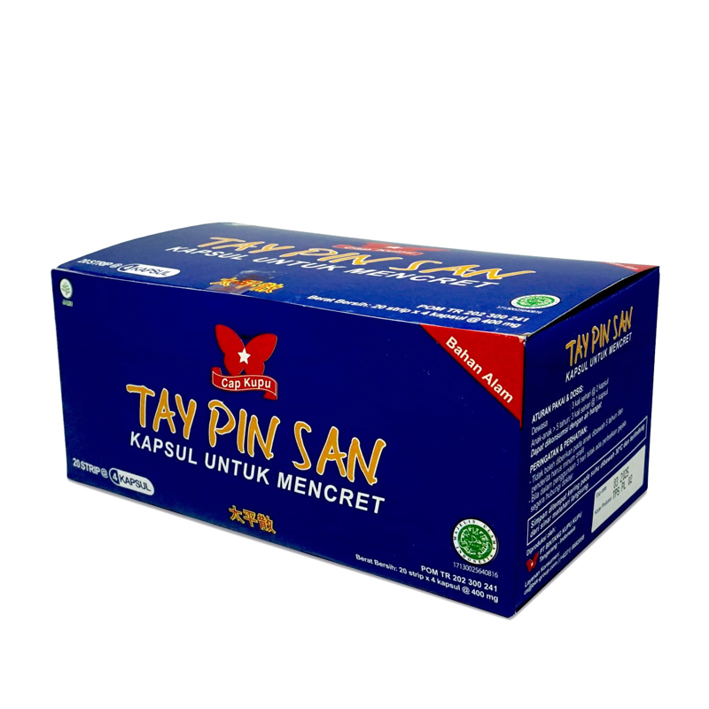 Bintang Kupu-Kupu Tay Pin San Kapsul Box (20 Strip @ 4 Kapsul) | Gogobli