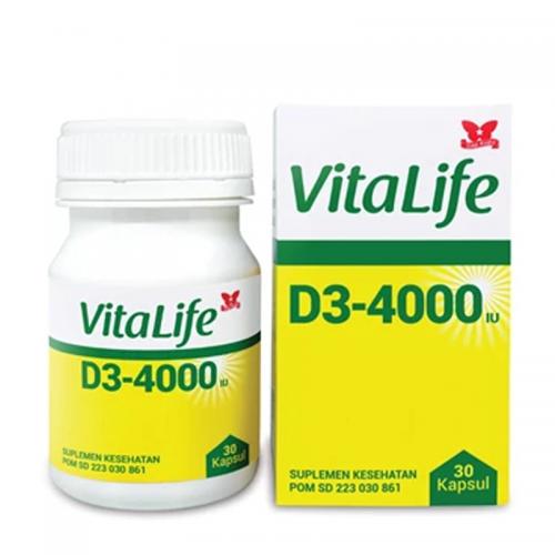 Bintang Kupu-Kupu VitaLife D3-4000 IU 30 Kapsul (ED: Agt 25) | Gogobli