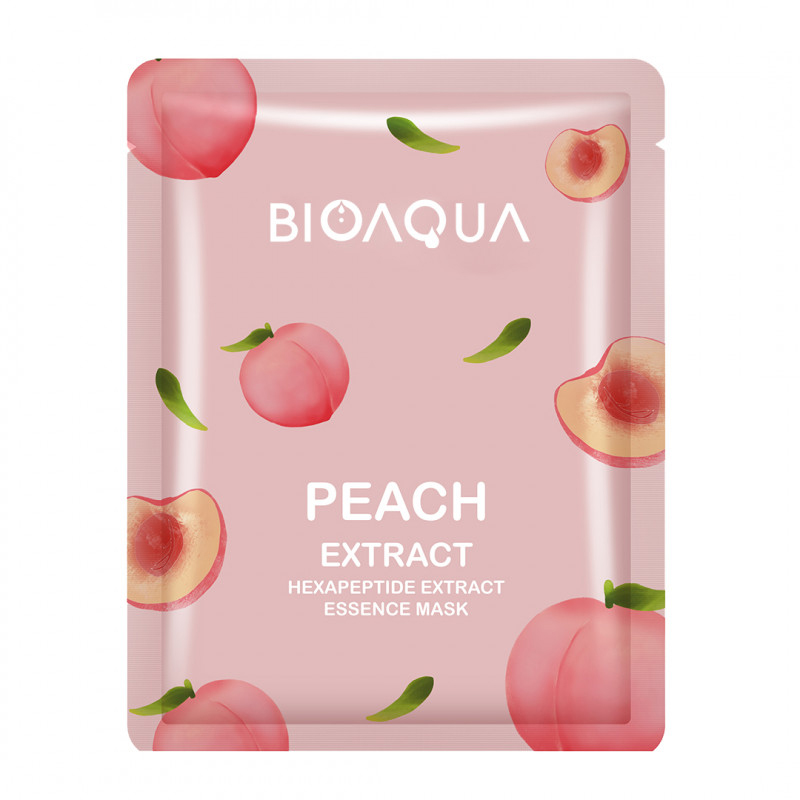 Bioaqua Peach Extract Hexapeptide Extract Essence Mask 25gr | Gogobli