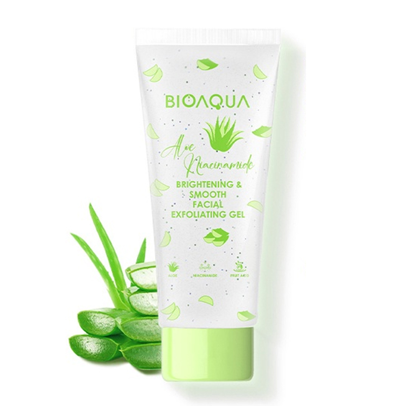 Bioaqua Aloe Niacinamide Brightening & Smooth Facial Exfoliating Gel 100gr | Gogobli