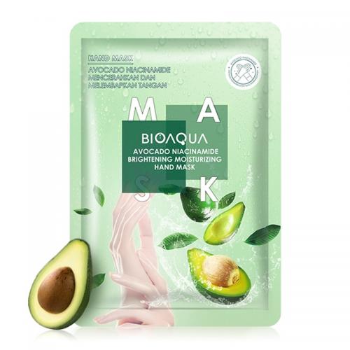 Bioaqua Avocado Niacinamide Brightening Moisturizing Hand Mask 35gr (ED: Des 25) | Gogobli