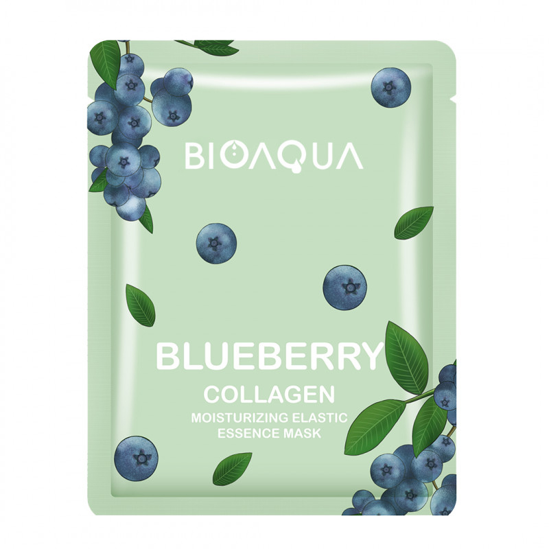 Bioaqua Blueberry Collagen Moisturizing Elastic Essence Mask 25gr | Gogobli