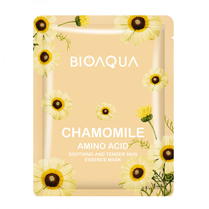 Bioaqua Chamomile Amino Acid Soothing And Tender Skin Essence Mask 25gr | Gogobli