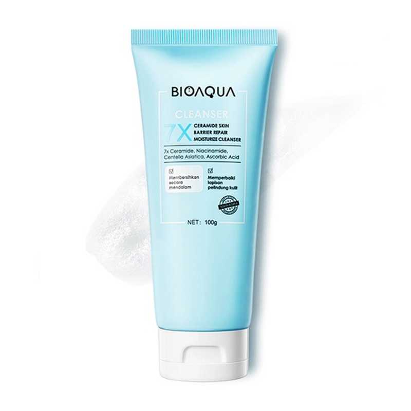 Bioaqua 7X Ceramide Skin Barrier Repair Moisturize Cleanser 100gr | Gogobli