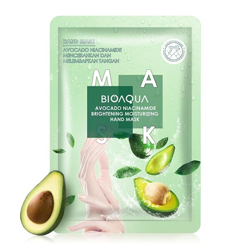 Bioaqua Avocado Niacinamide Brightening Moisturizing Hand Mask 35gr | Gogobli