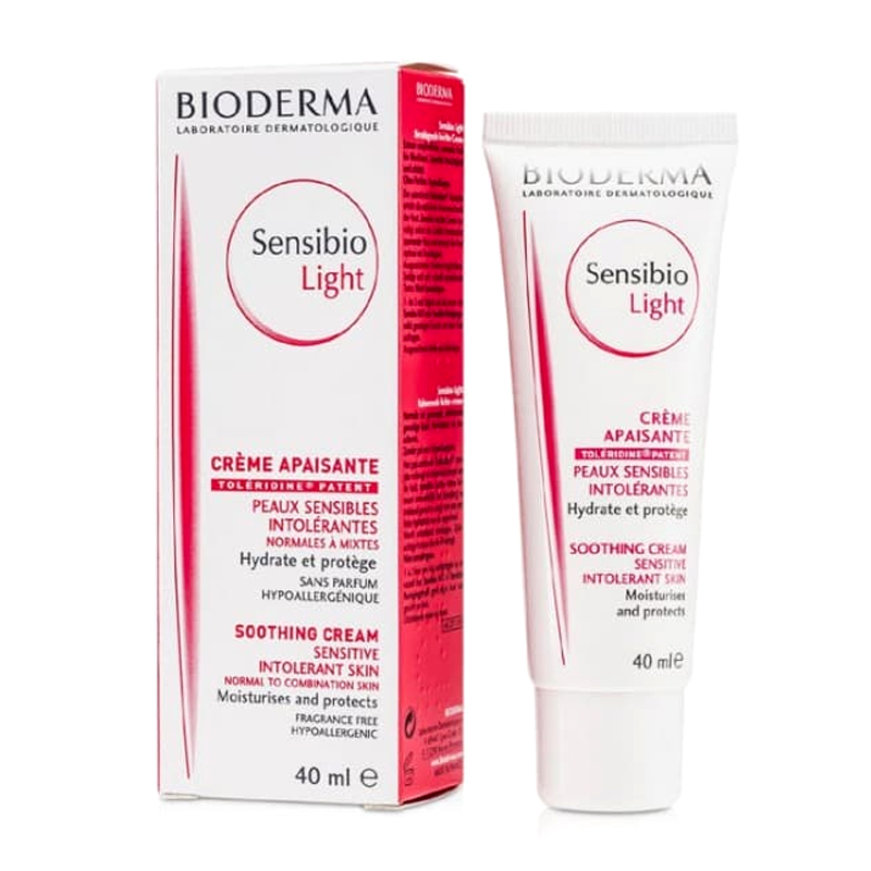 Bioderma Sensibio Light Soothing Cream Sensitive Intolerrant Skin 40ml (PAKET ISI 6 Pcs) | Gogobli