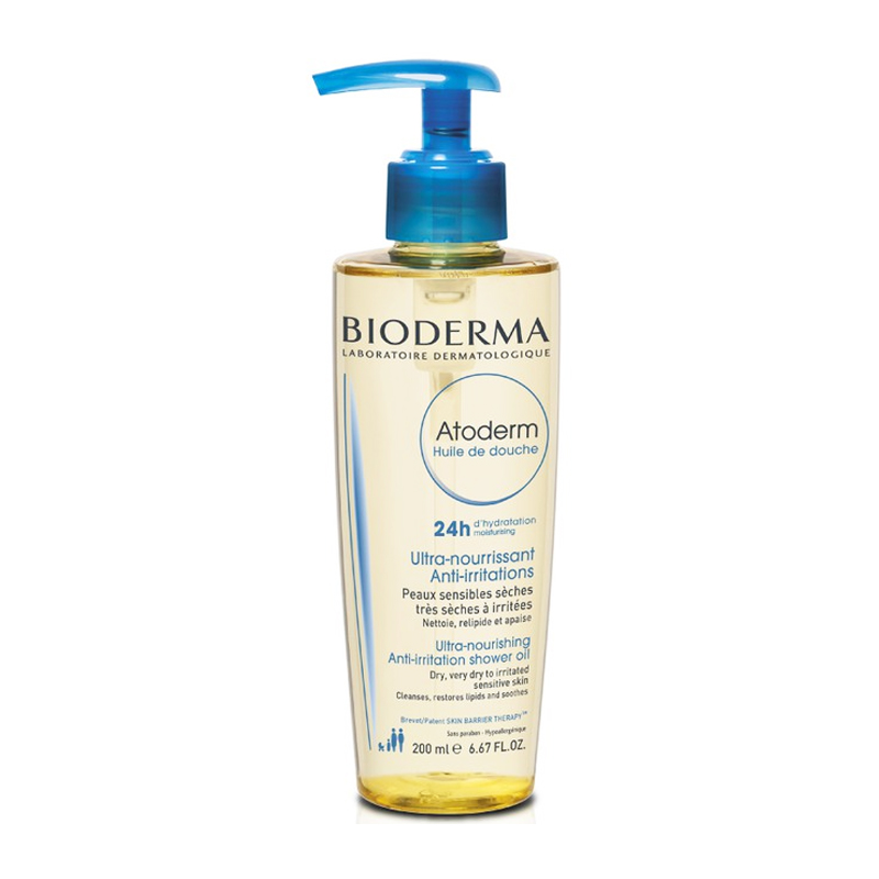 Bioderma Atoderm Huile De Douche Ultra-Nourishing Shower Oil 200ml (PAKET ISI 6 Pcs) | Gogobli