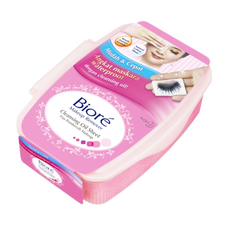 Biore Make Up Remover Cleansing Oil Sheet Box 44s | Gogobli