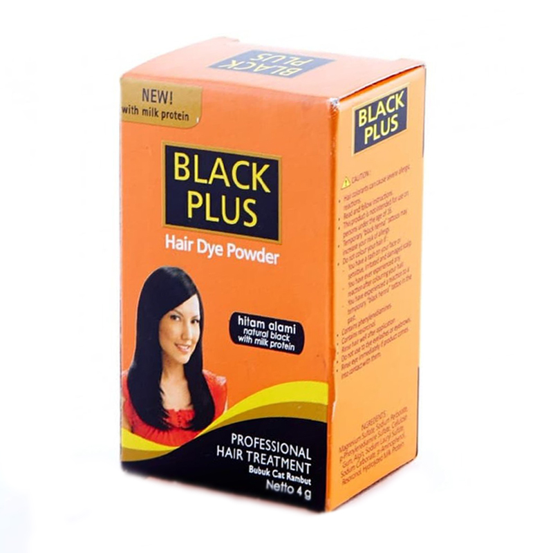 Black Plus Hair Dye Powder Natural Black 4gr | Gogobli