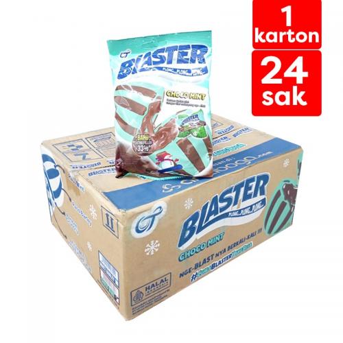 Blaster Permen Rasa Choco Mint Karton (24 Sak @125gr) (ED: 1 Nov 25) | Gogobli