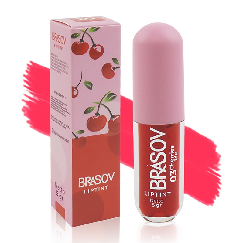 Brasov Lip Tint 03. Cherries Me 5gr | Gogobli