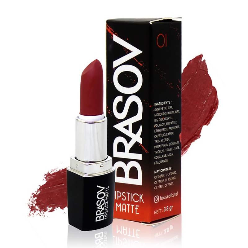 Brasov Lipstick Matte 01 3.8gr | Gogobli