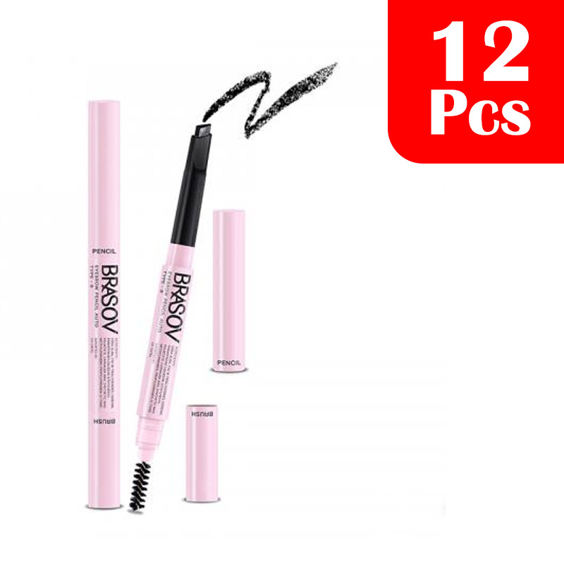 Brasov Eyebrow Pencil Auto Black 0.3 (12 Pcs) | Gogobli