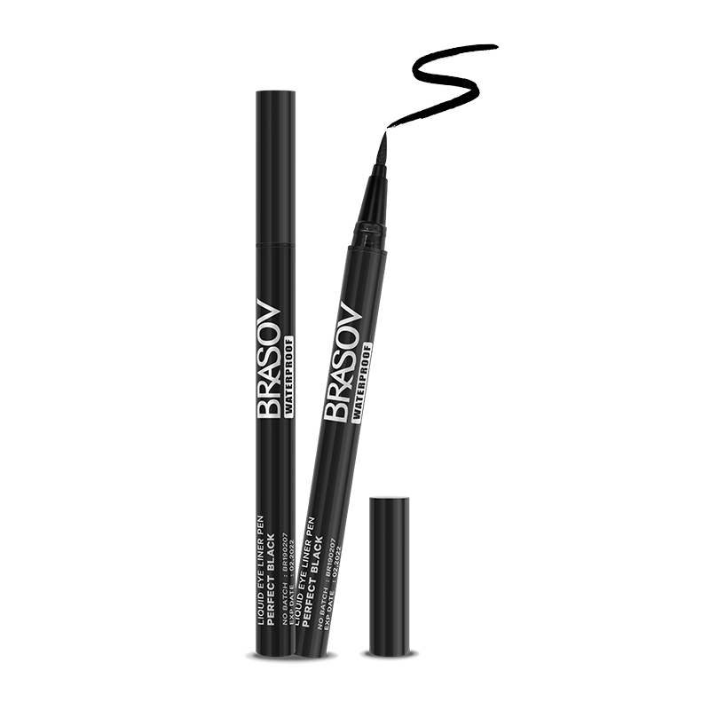 Brasov Waterproof Liquid Eyeliner Pen Perfect Black | Gogobli