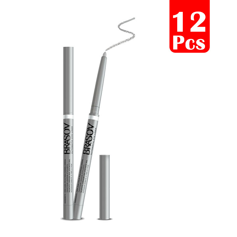 Brasov EyeLiner Auto Silver (12 Pcs) | Gogobli