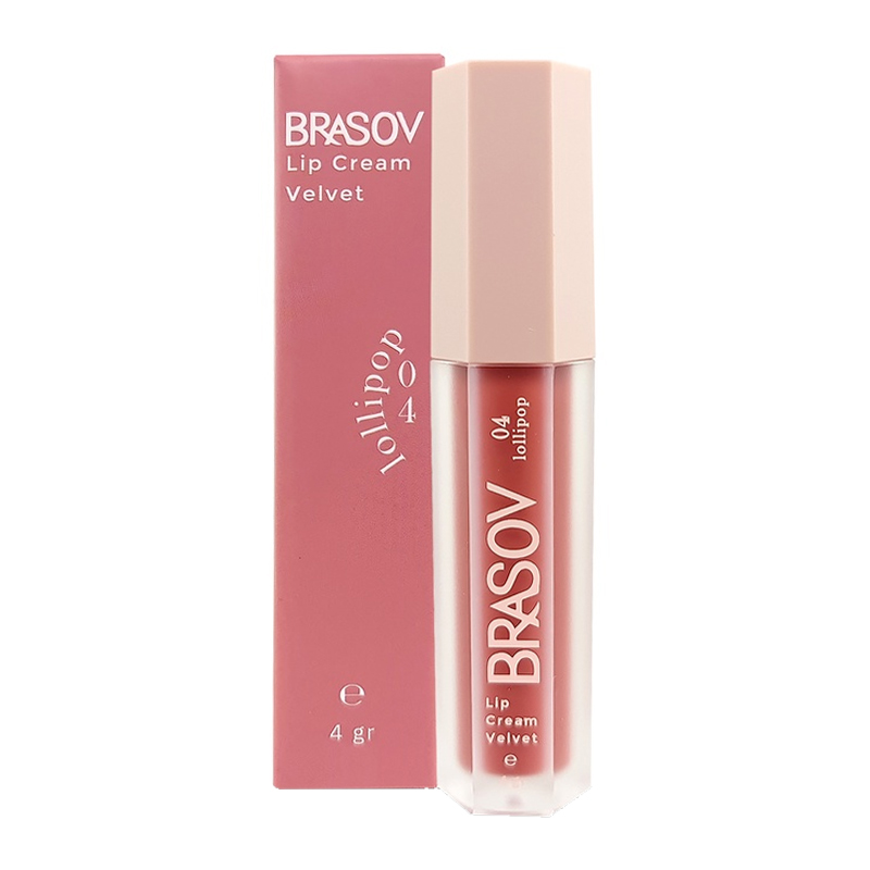Brasov Lip Cream Velvet 04. Lollipop 4gr | Gogobli