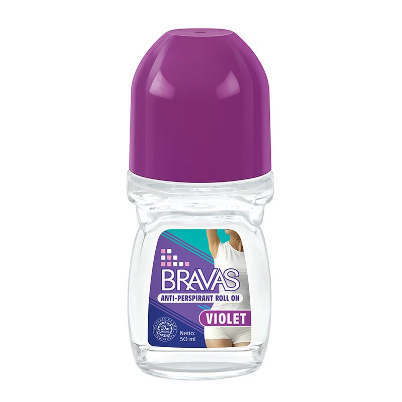 Bravas Anti-Perspirant Roll On Violet 50ml | Gogobli