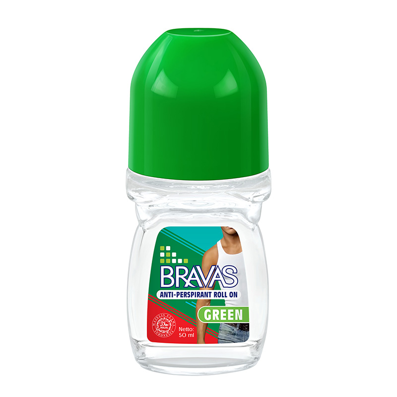 Bravas Anti-Perspirant Roll On Green 50ml | Gogobli