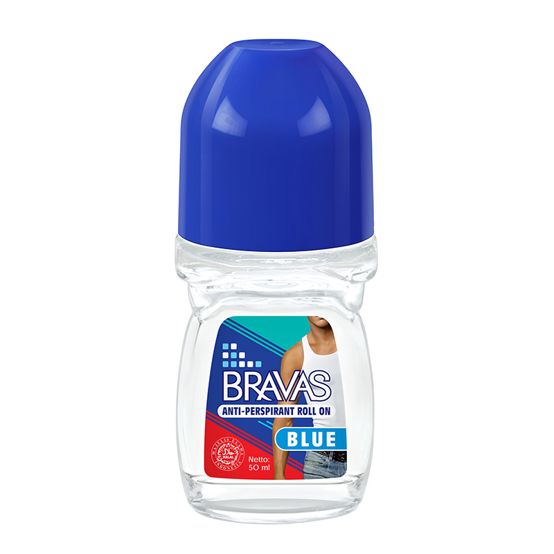 Bravas Anti-Perspirant Roll On Blue 50ml | Gogobli