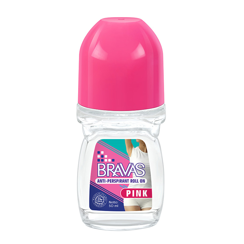 Bravas Anti-Perspirant Roll On Pink 50ml | Gogobli