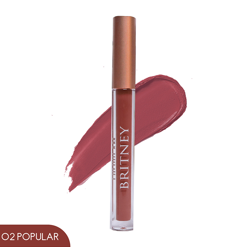 Britney Dreamy Matte Lip Cream 02 Popular 1.5gr | Gogobli