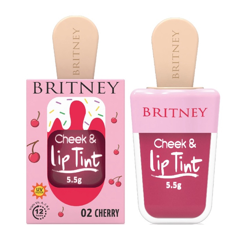 Britney Cheek And Lip Tint Cherry 5.5gr | Gogobli
