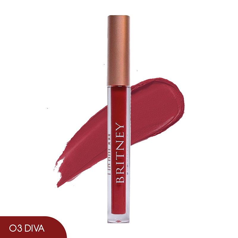 Britney Dreamy Matte Lip Cream 03 Diva 1.5gr | Gogobli
