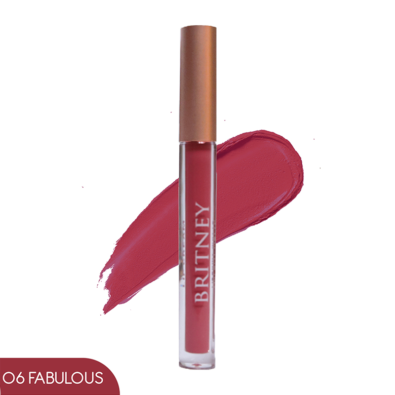 Britney Dreamy Matte Lip Cream 06 Fabulous 1.5gr | Gogobli