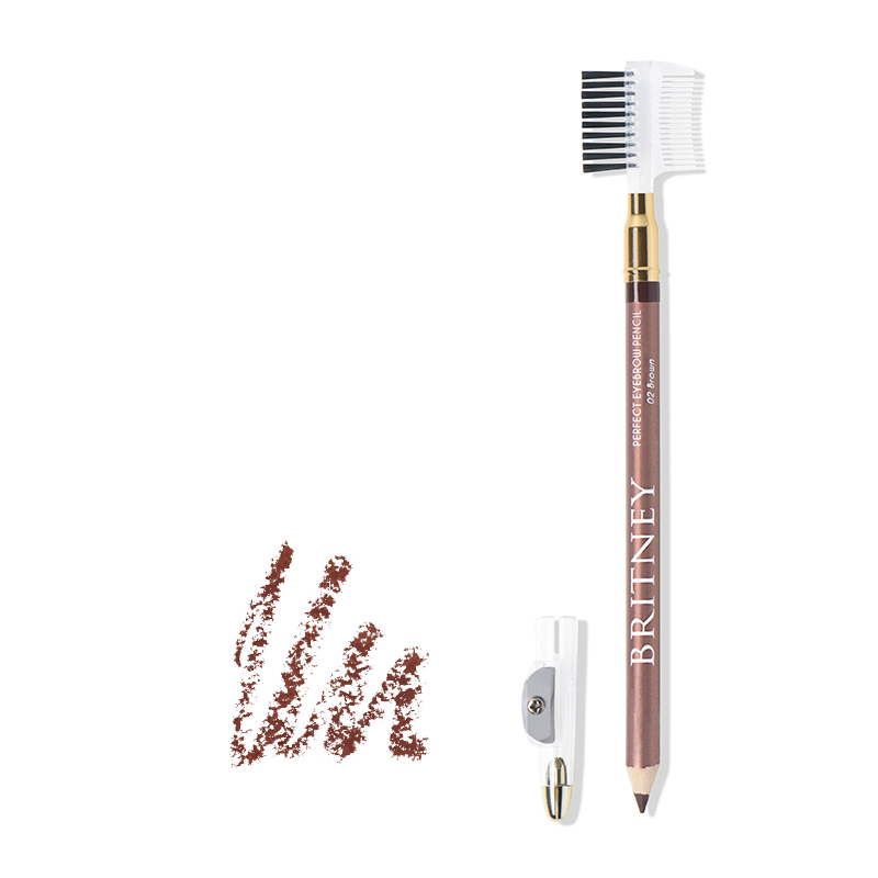 Britney Perfect Eyebrow Pencil 02. Brown 2.5gr | Gogobli