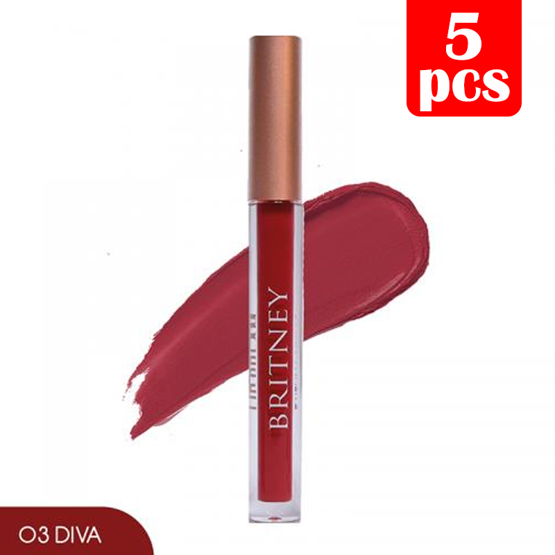 Britney Dreamy Matte Lip Cream 03 Diva 1.5gr (BELI 5 Pcs LEBIH MURAH) | Gogobli