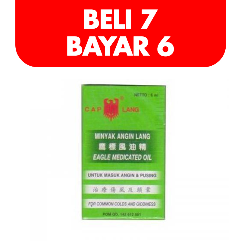 Cap Lang Minyak Angin Lang No 2 6ml (Beli 7 Bayar 6) | Gogobli