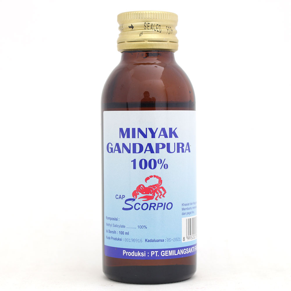 Cap Scorpio Minyak Gandapura 100ml | Gogobli