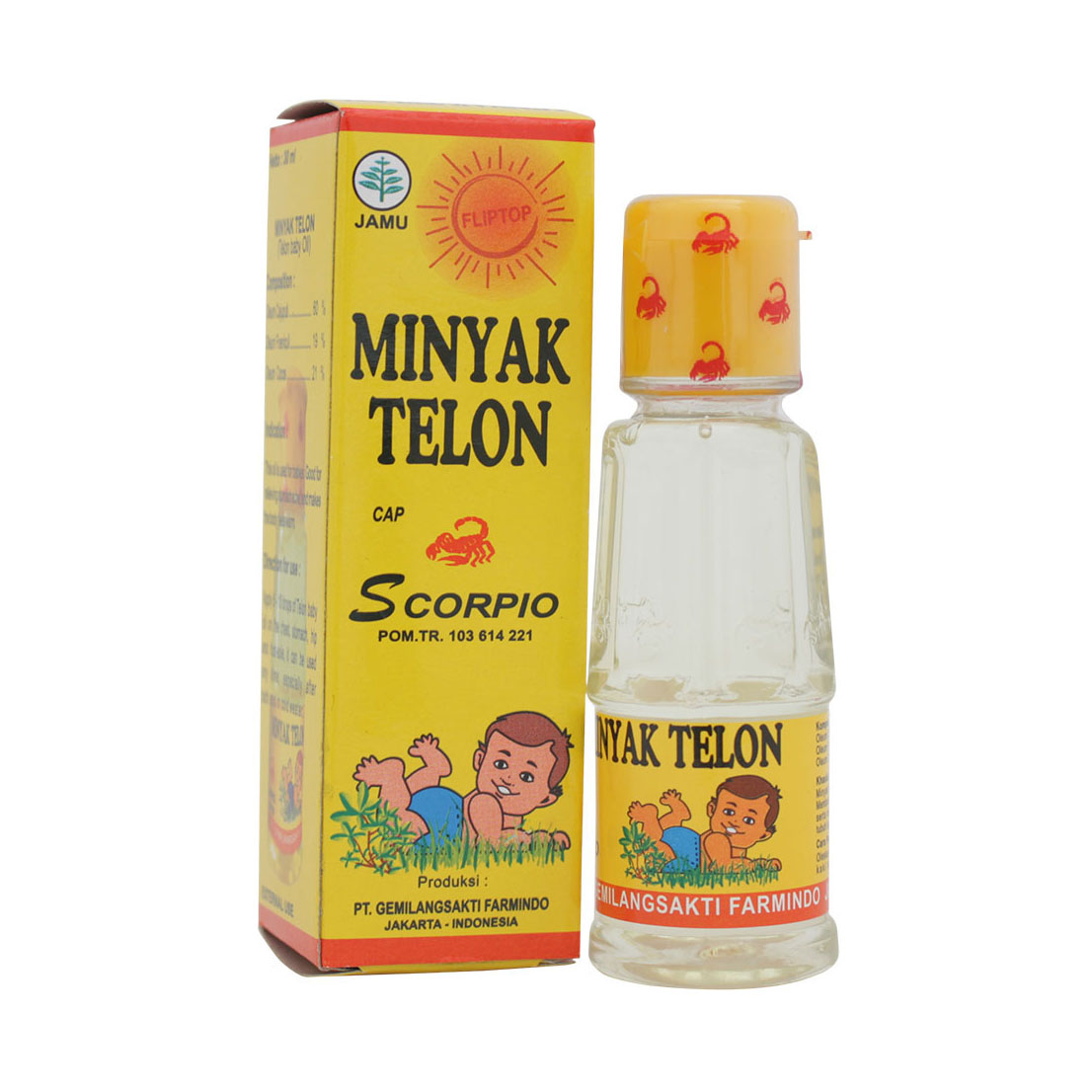 Cap Scorpio Minyak Telon 30ml | Gogobli