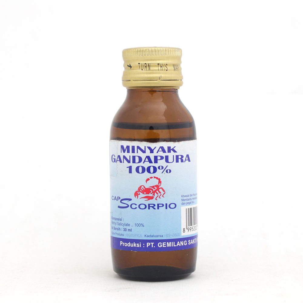 Cap Scorpio Minyak Gandapura 30ml | Gogobli