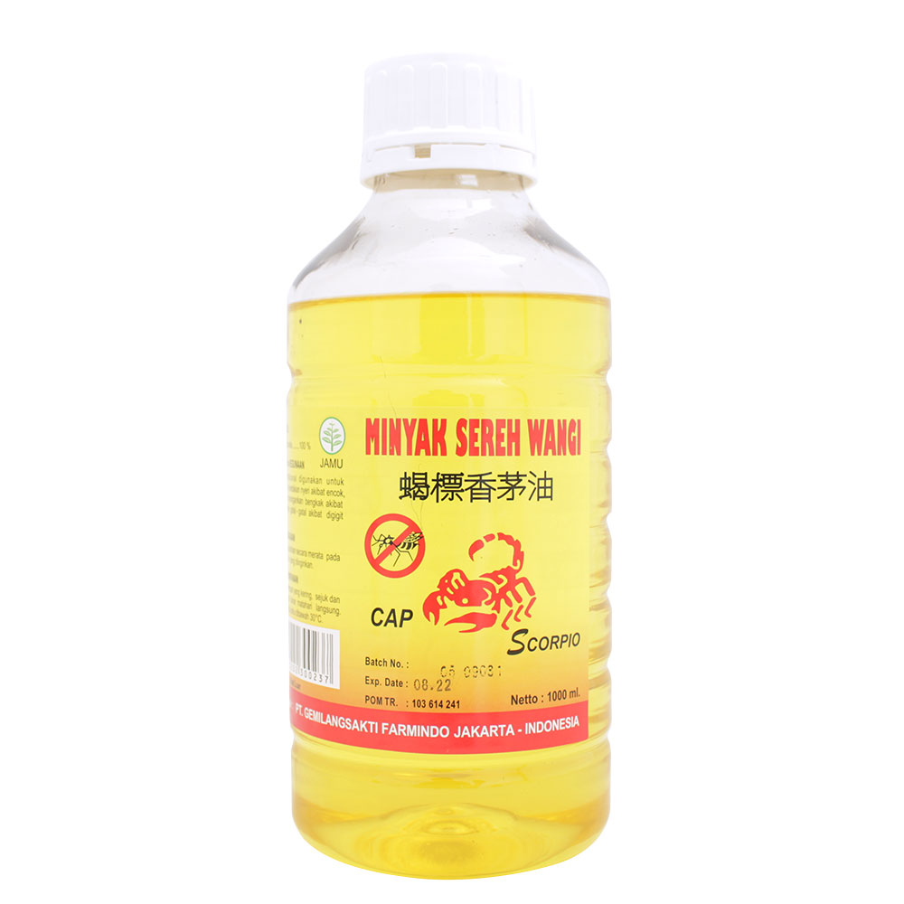Cap Scorpio Minyak Sereh Wangi 1000ml | Gogobli