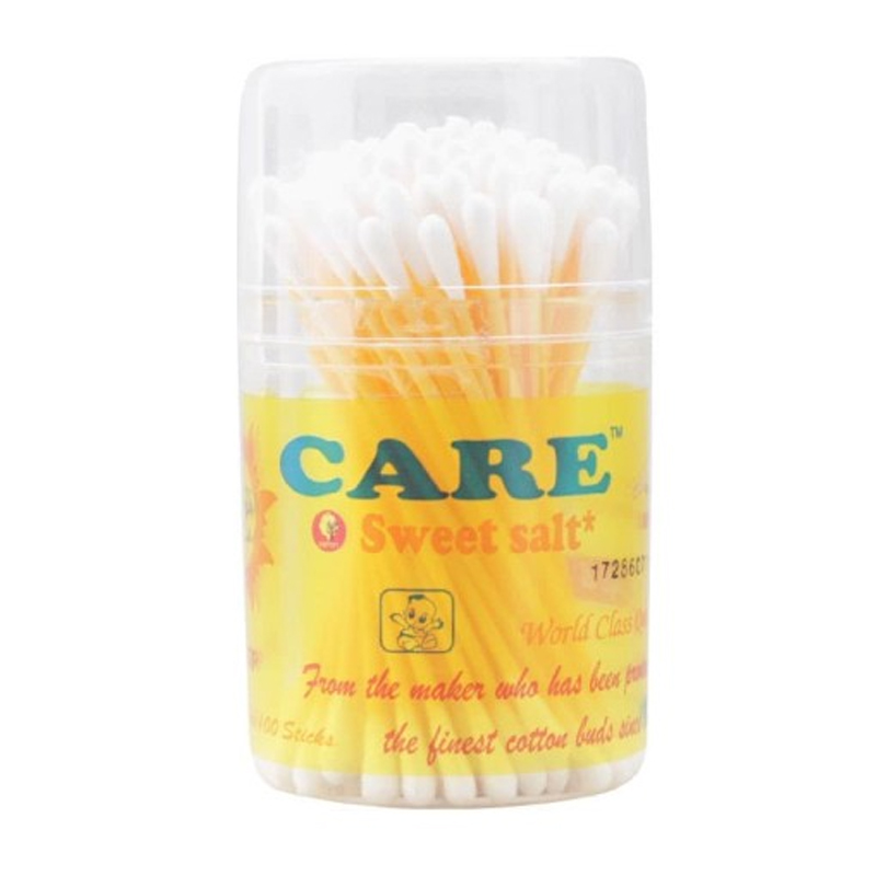 Care Sweetsalt Regular Cotton Buds Pot 100s | Gogobli
