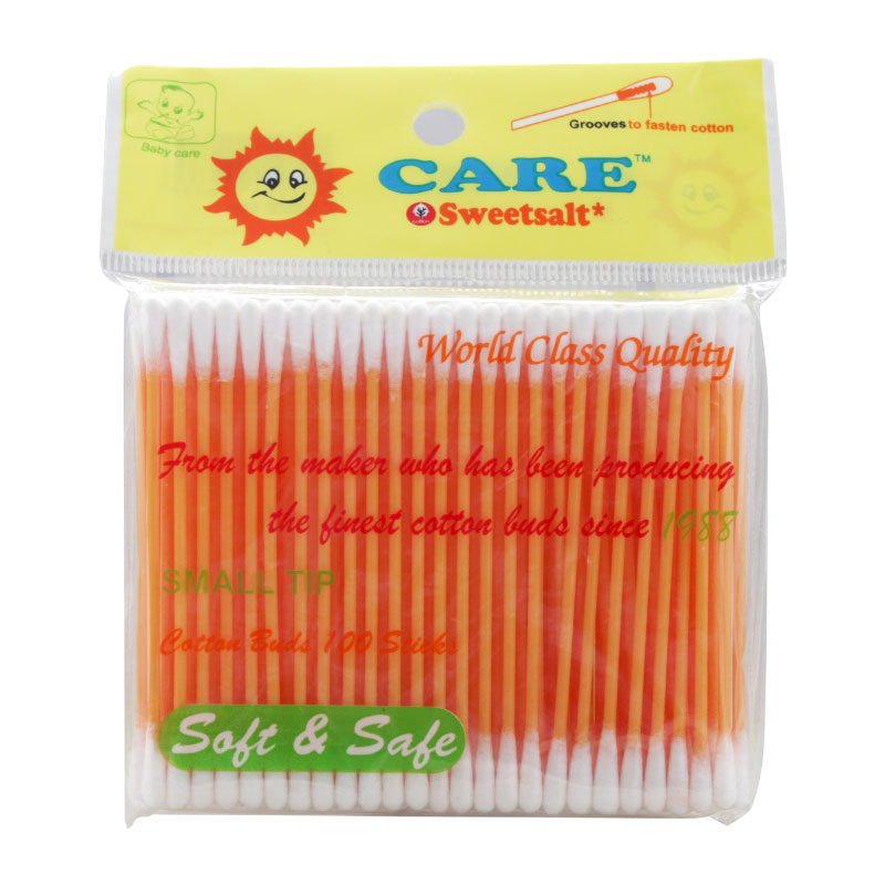 Care Sweetsalt Extra Fine Cotton Buds For Baby Pack 100s | Gogobli