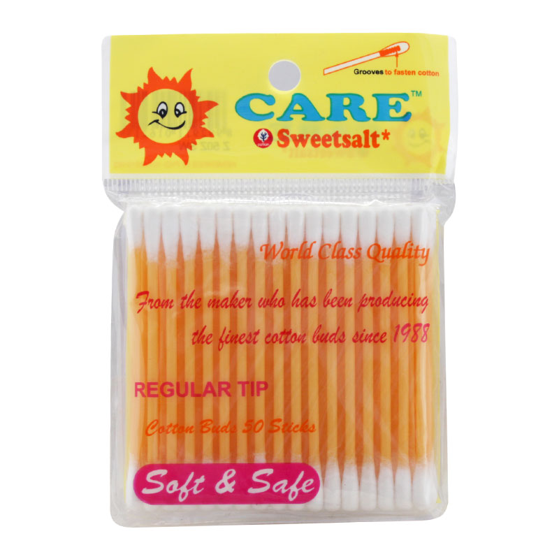 Care Sweetsalt Regular Cotton Buds Pack 50s | Gogobli