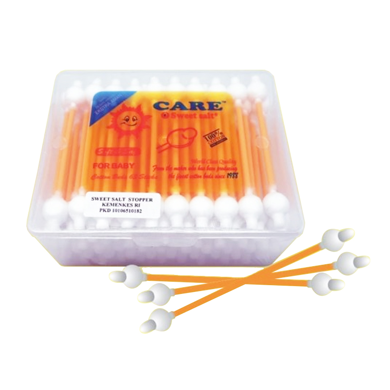 Care Sweetsalt Extra Aman Cotton Buds Box 63s | Gogobli