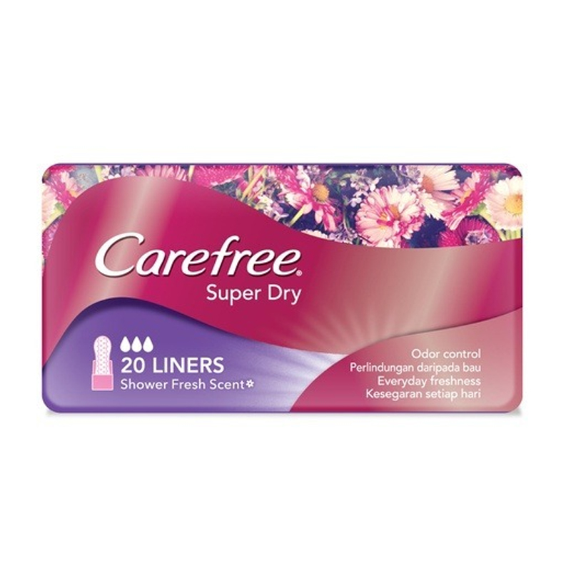 Carefree Super Dry Shower Fresh Scented Panty Liner 20s | Gogobli