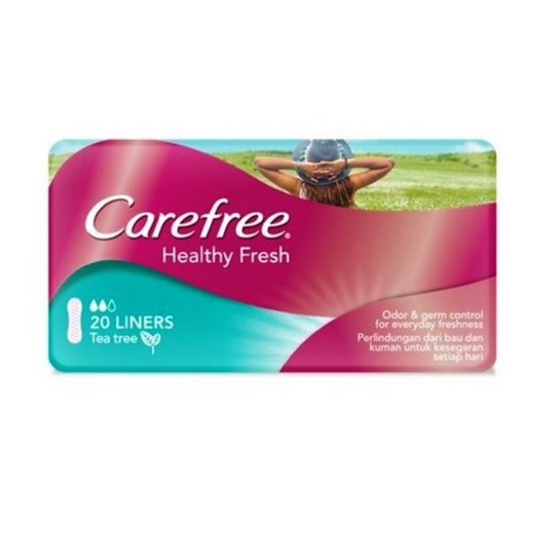 Carefree Healthy Fresh Panty Liner Tea Tree 20s | Gogobli