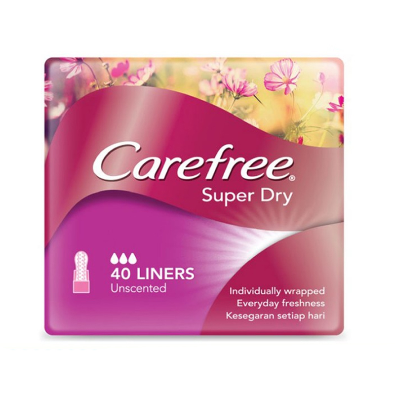 Carefree Super Dry Unscented Panty Liner 40s | Gogobli